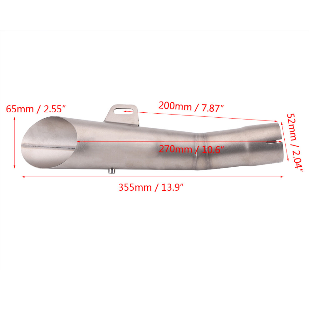 Stainless Steel Universal Motorcycle Motocross Exhaust Muffler Pipe Tip Titanium Color 9461324317945