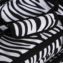 Zebra-Streifen Haarwerkzeug-Tasche Tragbare Friseur-Aufbewahrungsbox für Salonarbeiten