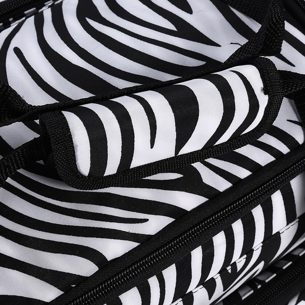 Zebra Stripe Handbag Hairdressing Tools Bag Portable Scissors Comb Holder Bag Hairstyling Case