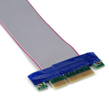 PCI-E 4X auf 4X VGA Verlängerungskabel, flexibles Flachbandkabel, langlebig, einfache Installation