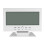 LCD Digital Sound Sensor Table Desk Alarm Clock with Calendar and Temp Display Silver 2