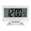 LCD Digital Sound Sensor Table Desk Alarm Clock with Calendar and Temp Display Silver 9