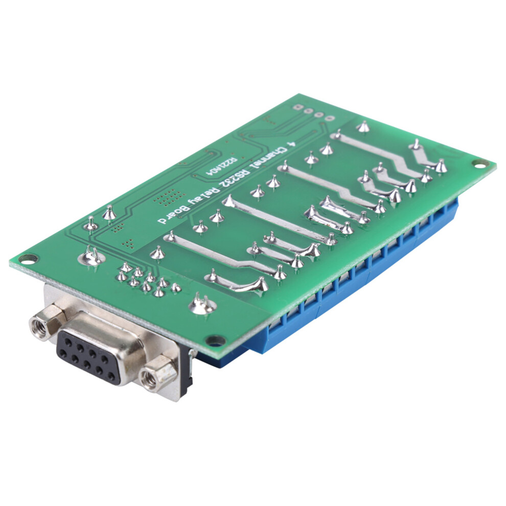 12V 4Ch Db9 Rs232 Relay Board Remote Control Uart Serial Port Switch For Car Motor 4011324319644