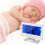 LCD Digital Sound Sensor Table Desk Alarm Clock with Calendar and Temp Display Silver 7