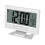 LCD Digital Sound Sensor Table Desk Alarm Clock with Calendar and Temp Display Silver 1