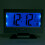 LCD Digital Sound Sensor Table Desk Alarm Clock with Calendar and Temp Display Silver 11