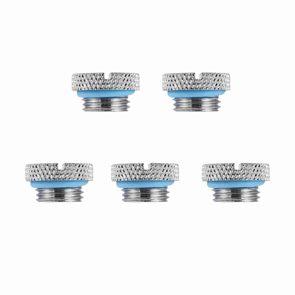 5Pcs Brass G1/4 Thread Screw In Water Stopper Plug For Pc Water Cooling System 8711324321451