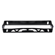 Universaler Aluminium-Kennzeichenrahmen, verstellbarer Rennnummernhalter, Schwarz, 200g