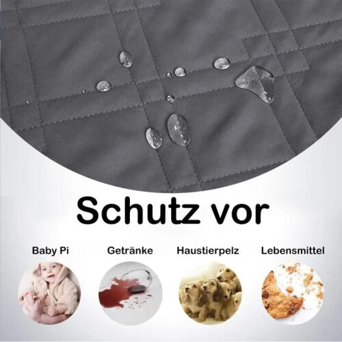 Waterproof quilted bedspread for pets, gray, 172 x 208 cm 2
