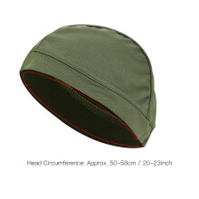 Men Women Under Helmet Liner Cap Outdoor Sport Cycling Bicycle Skull Hat Army Green