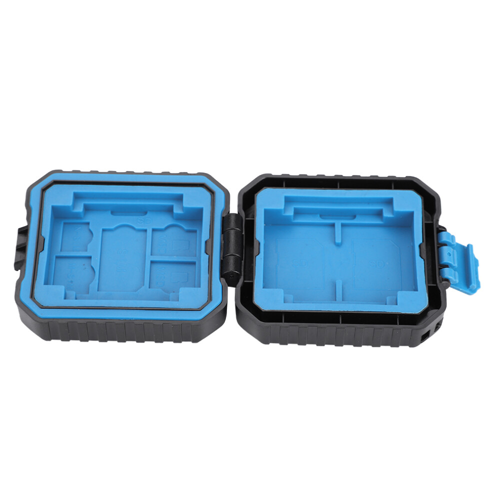 Portable Waterproof Memory Card Protective Carry Case Travel Holder For Sd Tf Cards Black 7901324324649