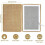 Natural sisal cat scratching mat, 40 x 60 cm, protects carpets and sofas. 2
