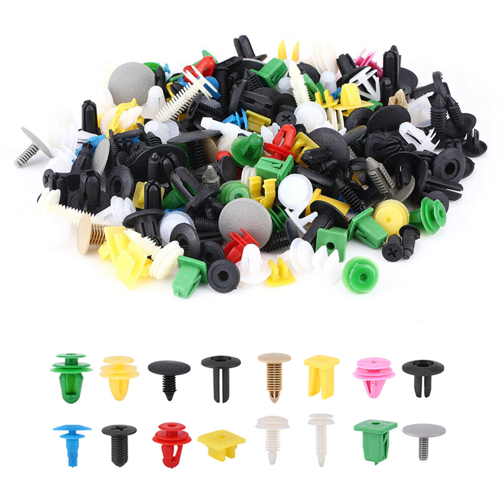 1000Pcs Assorted Plastic Car Door Trim Clip Bumper Fastener Retainer Rivet Push Pin Kit 3111324324578