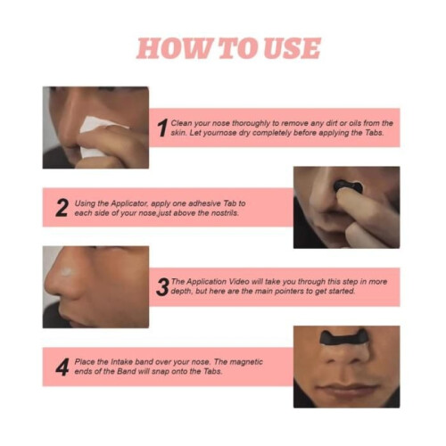Anti-snoring nasal strips, starter set for nasal breathing, 30 pieces 2