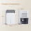 Electric air dehumidifier, 1500 ml, dehumidification with timer and sleep mode, automatic switch-off and defrost 5