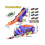 2-in-1 Folding Dinosaur Carrier, Competition Game, Die-cast Dinosaur Toy, + 4 Carts 3
