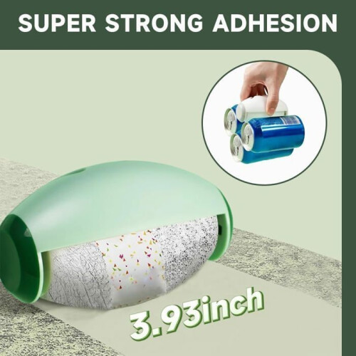 Reusable lint roller, pet hair remover, lint roller, for clothes, bed, carpet (white) 2