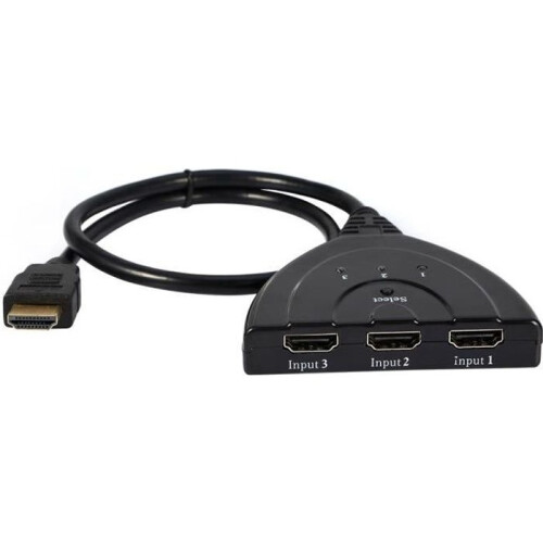 HDMI Adapter – DILWE – 3 Ports – 1080p – 3D Support – Automatic Switching