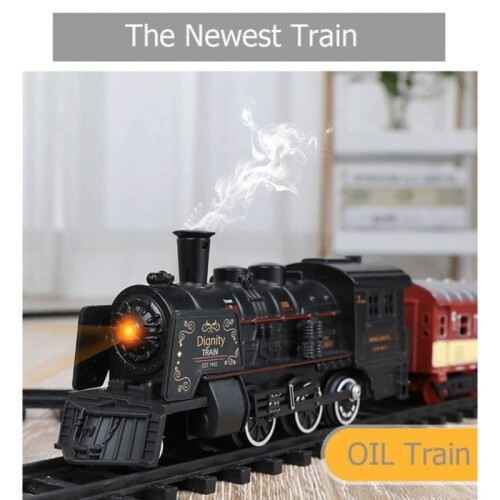 Electric railways, toys, remote control, model train set, dynamic steam trains, RC train set, simulation model toys 2