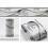 Decorative wall sticker - Unspecified - Wave pattern - Silver gray - Eco-friendly PVC - 10 cm x 10 m 2