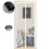 Magnetic screen for door, various sizes, 130 x 220 cm, strong magnets, automatic closing, white stripes 1