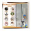 Magnetic screen for door, various sizes, 130 x 220 cm, strong magnets, automatic closing, white stripes 4