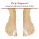 Hallux Big Toe Separator Straightener Bunion Valgus Splint Corrector Support 3