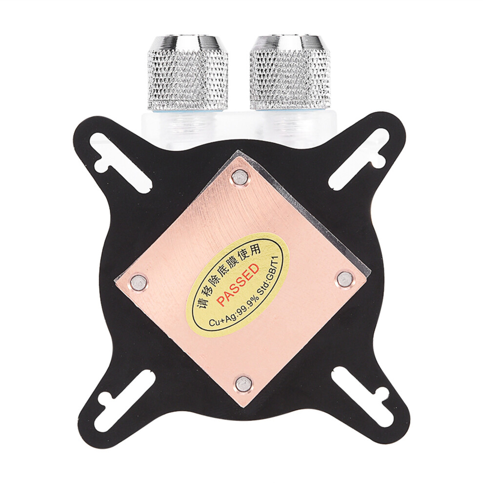 Computer Gpu Cooling Water Block Cooler Kit Copper Base For Graphics Processing Unit Red 8071324327168