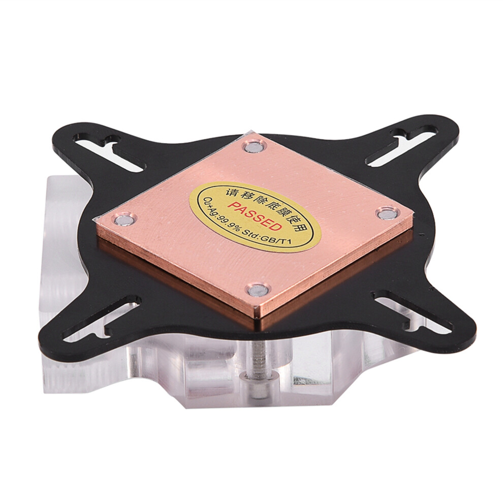 Computer Pc Gpu Universal Water Cooling Block Waterblock Liquid Cooler 40Mm Copper Base 5061324327148