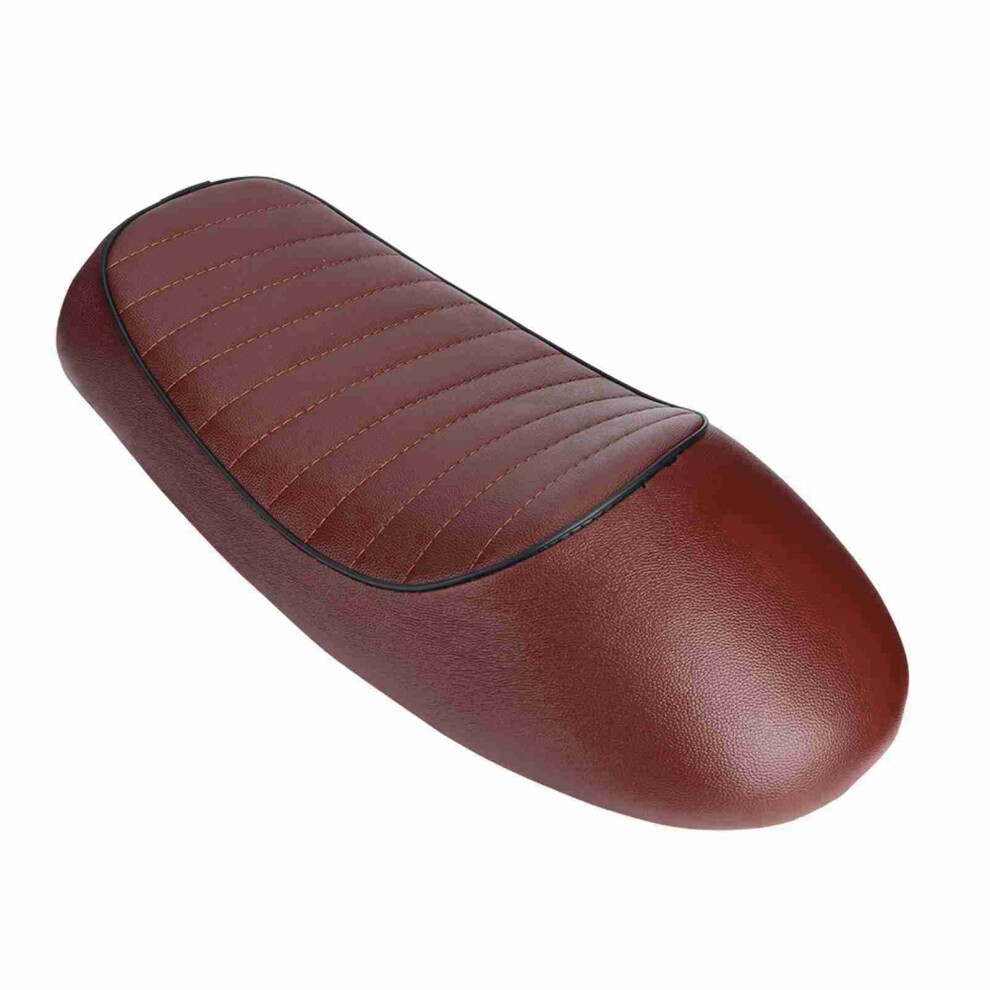 Motorcycle Pu Leather Vintage Cafe Racer Refit Seat Flat Saddle Cushion For Cg125 Gn Cg Cb400ss 4651324327548