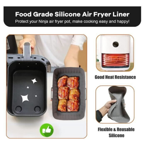 2-pack 9.5L Airfryer liners, Airfryer accessories, Silicone Airfryer liners 1