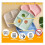Set of 6 3-compartment plates plastic 25 x 22.5 cm tableware plate compartment plate drawer for adults 3