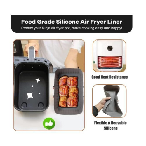 2-pack 9.5L Airfryer liners, Airfryer accessories, Silicone Airfryer liners 1