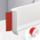 Self-adhesive flexible skirting board - PVC - 3 m - White - Width 10 cm - Indoor 1