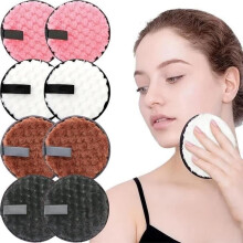Washable makeup remover wipes – 8 pieces – microfiber – for all skin types
