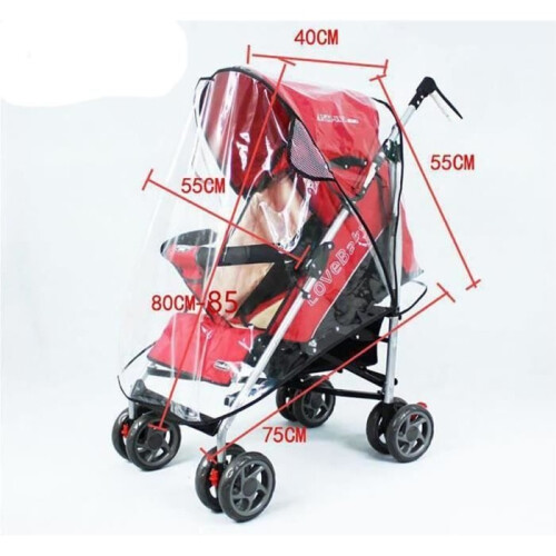 Rain cover for strollers, comfortable rain cover, universal waterproof rain and wind protection cover 2