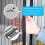 Magnetic screen for balcony/patio doors, 140 x 210 cm, no drilling required, black 3
