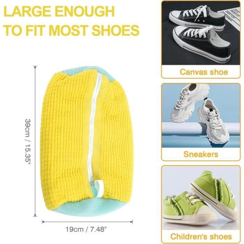 Washing bag for washing machine, shoe bag, mesh laundry bag, reusable 1