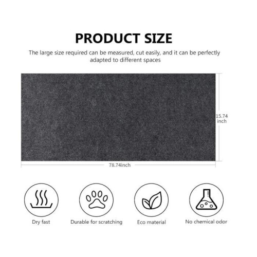 Self-adhesive wall scratching mat, sofa scratching post 200 cm x 40 cm, DIY sofa scratching post, protects walls (1 piece) - wj 1