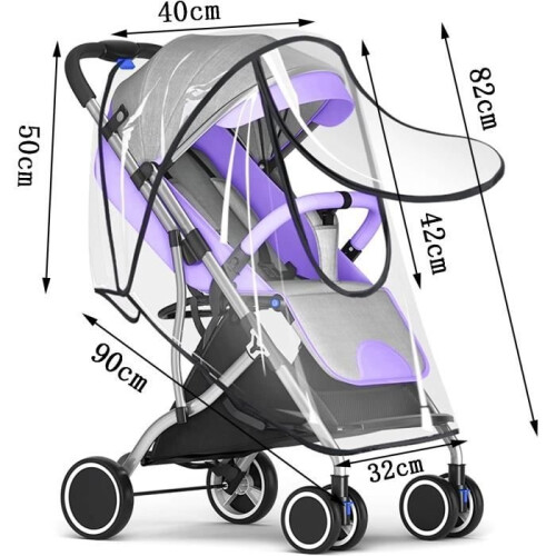 Universal stroller rain cover, stroller rain cover, stroller rain cover with window, rain cover 1