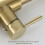 AVANC Kitchen Faucet with Pull-Out Spray – 360 Rotation – 2 Sprayers + 2 Hoses – Kitchen – Brushed Gold 4