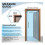 Magnetic screen for doors and windows 180 x 220 cm, all sizes, black, high quality, easy installation 3