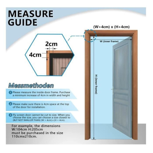 Magnetic screen for doors and windows 180 x 220 cm, all sizes, black, high quality, easy installation 2