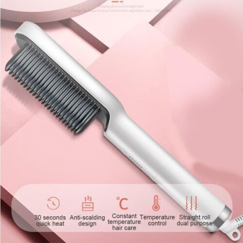 Ionic styling brush, ceramic heating brush – fast heating – for straight and curly hair 1