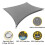 Waterproof rectangular sun sail 2 x 3 meters - Gray - UV protection - Easy to install and remove 4