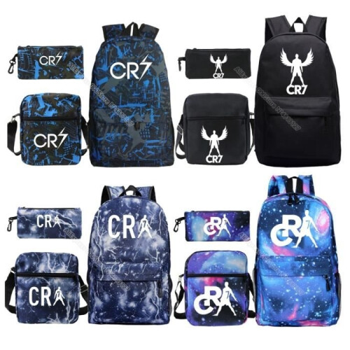 CR7 Backpack (Color, Size, 2-Piece), 3-Piece and School Bag for Boys, Organizer 1