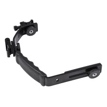 L shaped Flash Bracket Holder Hot Shoe Mount for Flashlight DV Camcorder 120/135 Film Camera