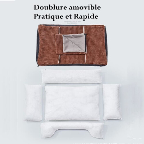 Medium dog bed, soft, washable dog bed, non-slip cushion, small dog bed 2