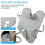 Heating pad for back, neck, shoulders, and throat. Ultra-soft surface. Heats up quickly with 6 adjustable temperatures. 4