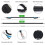 Hands-free dog leash with strap, 140-170 cm, adjustable, black 3